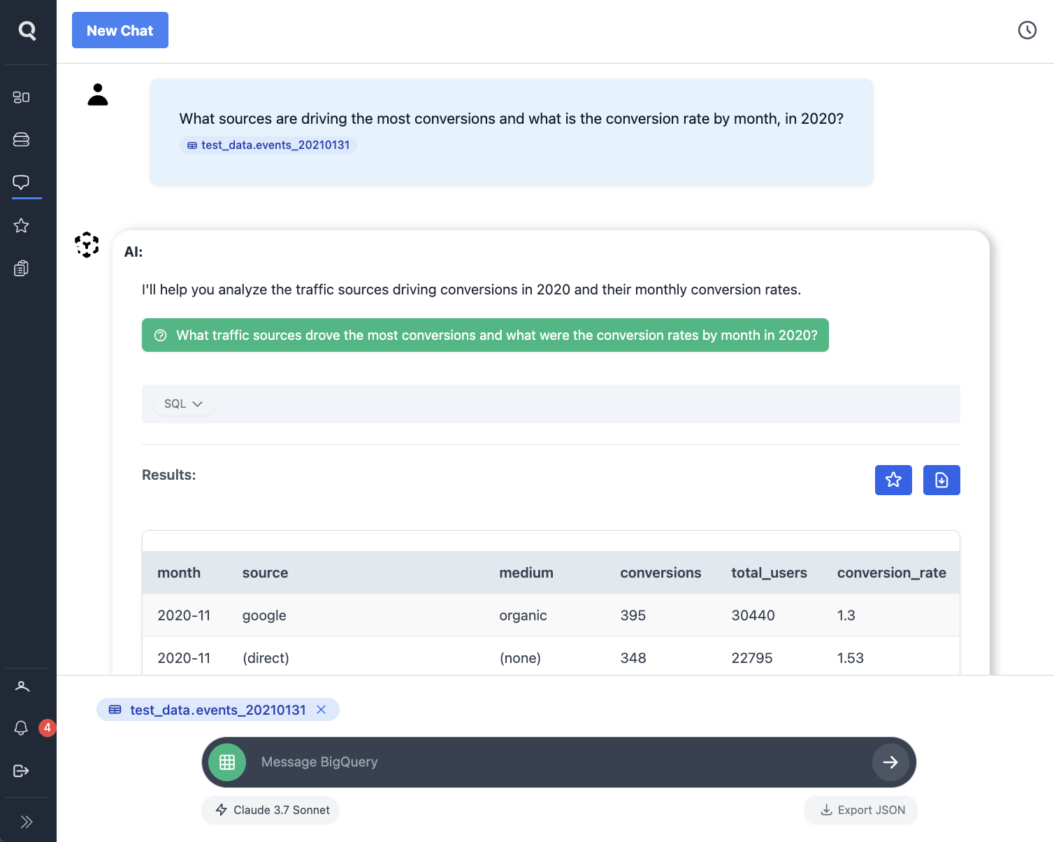 Chat Interface